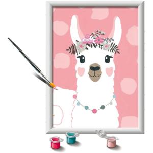Ravensburger CreArt Drama Llama Paint by Numbers Kit for Kids – 12023079 – Painting Arts and Crafts for Ages 7 and Up