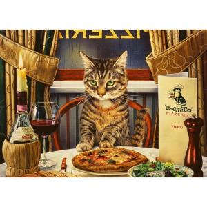 Ravensburger Dinner for One 300 Piece Large Format Jigsaw Puzzle – Fun & Engaging Toy for Adults | Unique Piece Design | FSC Certified Materials Option
