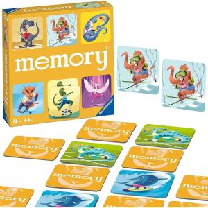 Ravensburger Dinosaur Sports Memory Game for Girls & Boys Ages 3 to 5–A Fun & Fast Dino Memory Game