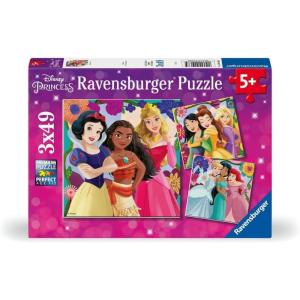 Ravensburger Disney Princess: Girl Power! 3×49 Piece Jigsaw Puzzle Set for Kids – Screen-Free Activity Boosts Concentration and Focus