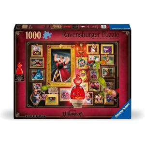 Ravensburger Disney Villainous:Queen of Hearts and Figurine 1000 Piece Jigsaw Puzzle for Adults – 12001111 – Handcrafted Tooling, Made in Germany, Every Piece Fits Together Perfectly(New Packaging)