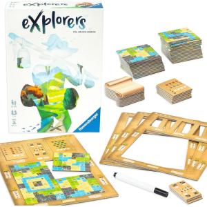 Ravensburger Explorers – an Easy to Learn Flip and Write Strategy Game for Ages 8 and Up