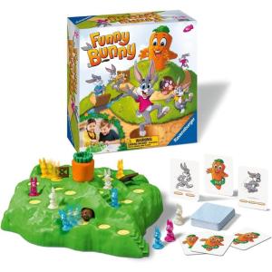 Ravensburger Funny Bunny Game – Engaging Family Board Game for Kids and Adults | Quick Gameplay | Easy-to-Follow Instructions | Unique Replay Value | Ages 4 and Up