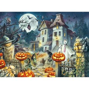 Ravensburger Halloween House 300 XXL Piece Jigsaw Puzzle for Kids – 13264 – Every Piece is Unique, Pieces Fit Together Perfectly