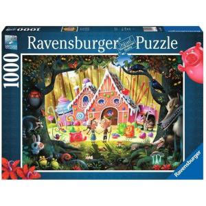 Ravensburger Hansel and Gretel Beware! 1000 Piece Jigsaw Puzzle for Adults and Kids | Unique Softclick Technology | Vibrant and Glare-Free | Sustainable Forestry Practices(Original Packaging)