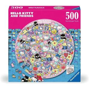Ravensburger Hello Kitty 500 Piece Round Jigsaw Puzzle | Premium Quality Made in Europe | FSC Certified Materials