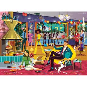 Ravensburger Jazzy! 500 Piece Fabulous and Groovy Jigsaw Puzzle | Unique Piece Design | Softclick Technology | Ideal Gift for Puzzle Enthusiasts