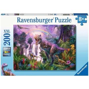 Ravensburger King of The Dinosaurs Puzzle for Kids – 200 Unique Pieces | Engaging Brain Game | Ideal for All Ages | Promotes Creativity & Concentration | FSC Certified