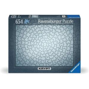 Ravensburger Krypt Silver 654 Piece Jigsaw Puzzle for Adults – 15964 – Every Piece is Unique, Softclick Technology Means Pieces Fit Together Perfectly(New Packaging)