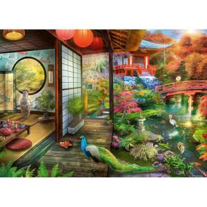 Ravensburger Kyoto Japanese Garden Teahouse 1000 Piece Jigsaw Puzzle – Experience The Serene Tea Ceremony | Softclick Technology | Perfect for Adults and Kids | Forest Stewardship Council Certified(Original Packaging)