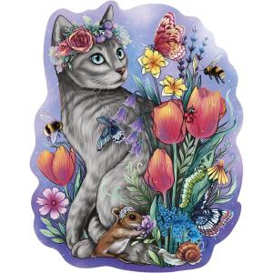 Ravensburger Lovely Cat Wooden Jigsaw Puzzle for Adults – Every Piece is Unique, Softclick Technology Means Pieces Fit Together Perfectly