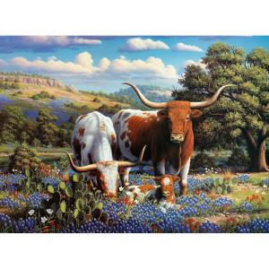 Ravensburger Loving Longhorns 500 Piece Jigsaw Puzzle for Adults – 12000826 – Handcrafted Tooling, Made in Germany, Every Piece Fits Together Perfectly