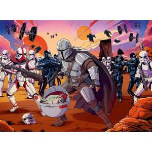 Ravensburger Mandalorian: Face Off 200 Piece Jigsaw Puzzle for Kids | Unique and Interlocking Pieces | Educational and Fun | FSC Certified Materials