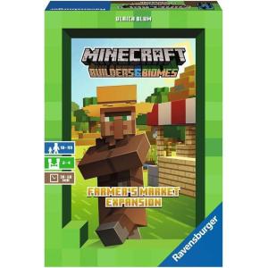 Ravensburger Minecraft: Builders & Biomes – Farmer’s Market Expansion Strategy Board Game Ages 10 & Up – Amazon Exclusive