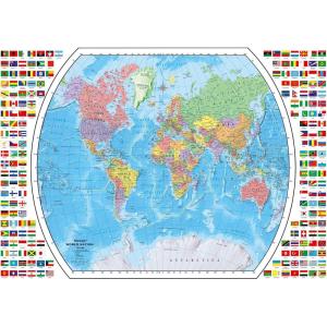 Ravensburger Political World Map 1000 Piece Jigsaw Puzzle for Adults – 12000664 – Handcrafted Tooling, Made in Germany, Every Piece Fits Together Perfectly(Original Packaging)