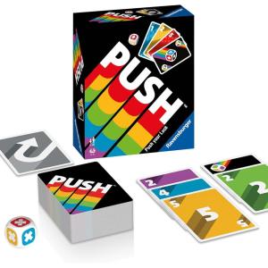 Ravensburger Push 2024 – Exhilarating Card Game for Family Fun – Suitable for 2-6 Players, Aged 8 and Up | Fast Paced | Easy to Learn | Perfect for Parties