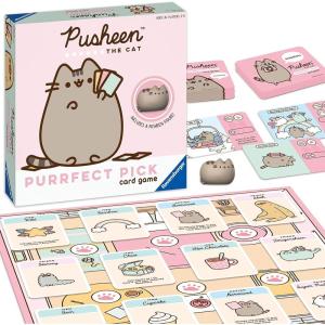 Ravensburger Pusheen Purrfect Pick Game – Fun Family Activity | Ideal for Cat Lovers and Pusheen Fans | Engaging Gameplay | Suitable for Ages 8 and Up | Pink Edition