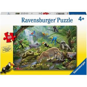 Ravensburger Rainforest Animals 60-Piece Jigsaw Puzzle | Engaging and Educational Fun | Perfectly Fitting Unique Pieces | Durable for Repeat Use | Ideal Gift for Kids Aged 4-8 Years