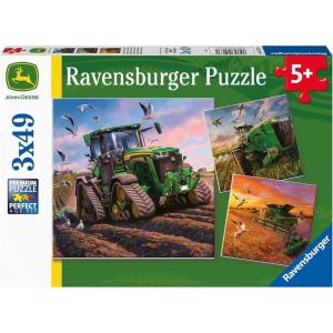 Ravensburger Seasons of John Deere 3 x 49 Piece Jigsaw Puzzle Set for Kids – 05173 – Every Piece is Unique, Pieces Fit Together Perfectly
