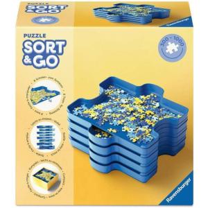 Ravensburger Sort & Go Puzzle Accessory for Kids and Adults | 6 Plastic Sorting Trays | Puzzle Piece Sorter Ideal for 300 to 1000-Piece Puzzles
