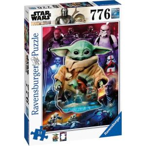 Ravensburger Star Wars The Mandalorian: Grogu’s Journey 776 Piece Large Format Jigsaw Puzzle for Adults – 16916 – Every Piece is Unique, Softclick Technology Means Pieces Fit Together Perfectly(Original Packaging)