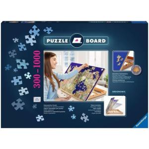 Ravensburger Tabletop Puzzle Easel – Foldable Wooden Accessory for Puzzles up to 1000 Pieces | Non-Slip Felt Surface | Adjustable Settings | Compact Storage(Single)