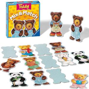 Ravensburger Teddy Mix & Match – Interactive Children’s Game | Quick Play | Ideal for Age 2 and Up | Classic Family Fun | Quality Craftsmanship