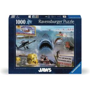 Ravensburger Universal Studios Artist Collection: Jaws 1000 Piece Jigsaw Puzzle – 12000277 – Handcrafted Tooling, Made in Germany, Every Piece Fits Together Perfectly