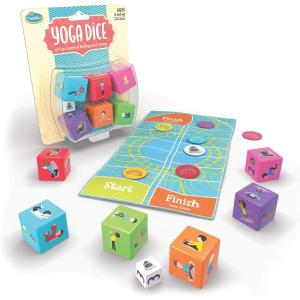 Think Fun Yoga Dice Game for Boys and Girls Ages 6 and Up – Learn Yoga With a Game,Multi,1844