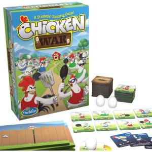 ThinkFun Chicken War Game – A Strategic Board Game with a Fun Theme and Hilarious Artwork, Perfect for Game Nights