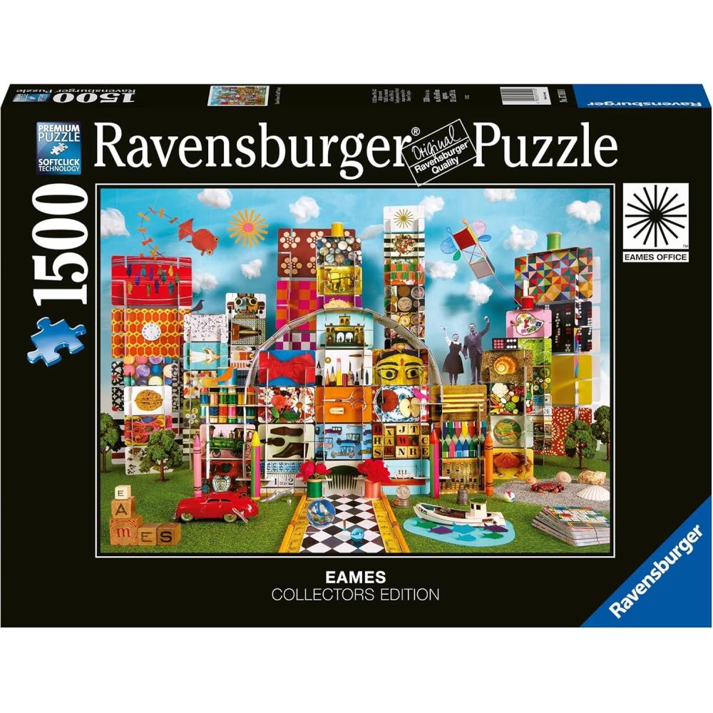 image:imageRavensburger Eames House of Cards Fantasy 1500 Piece Jigsaw Puzzle for Kids and Adults Unique Design Softclick Technology Sustainable Materials Designed by Renowned ArtistOriginal Packaging