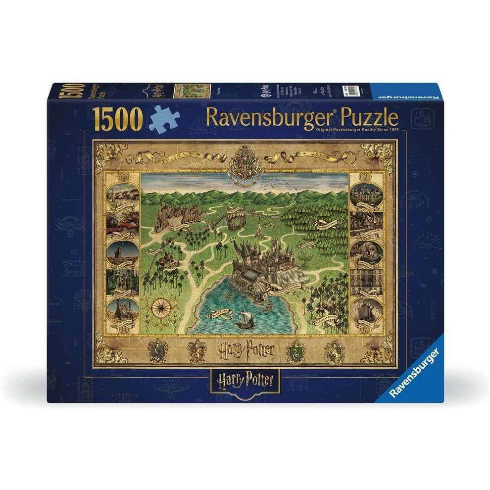 image:imageRavensburger Harry Potter Hogwarts Map 1500 Piece Jigsaw Puzzle for Adults 12000720 Handcrafted Tooling Made in Germany Every Piece Fits Together PerfectlyNew Packaging