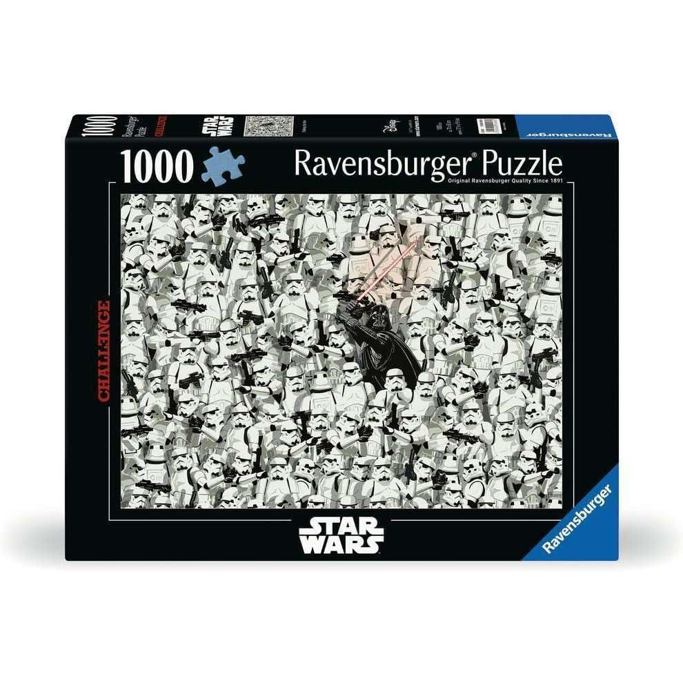 image:imageRavensburger Star Wars 1000 Piece Challenge Puzzle Unique Piece Design Softclick Technology Ideal Gift for Puzzle EnthusiastsNew Packaging