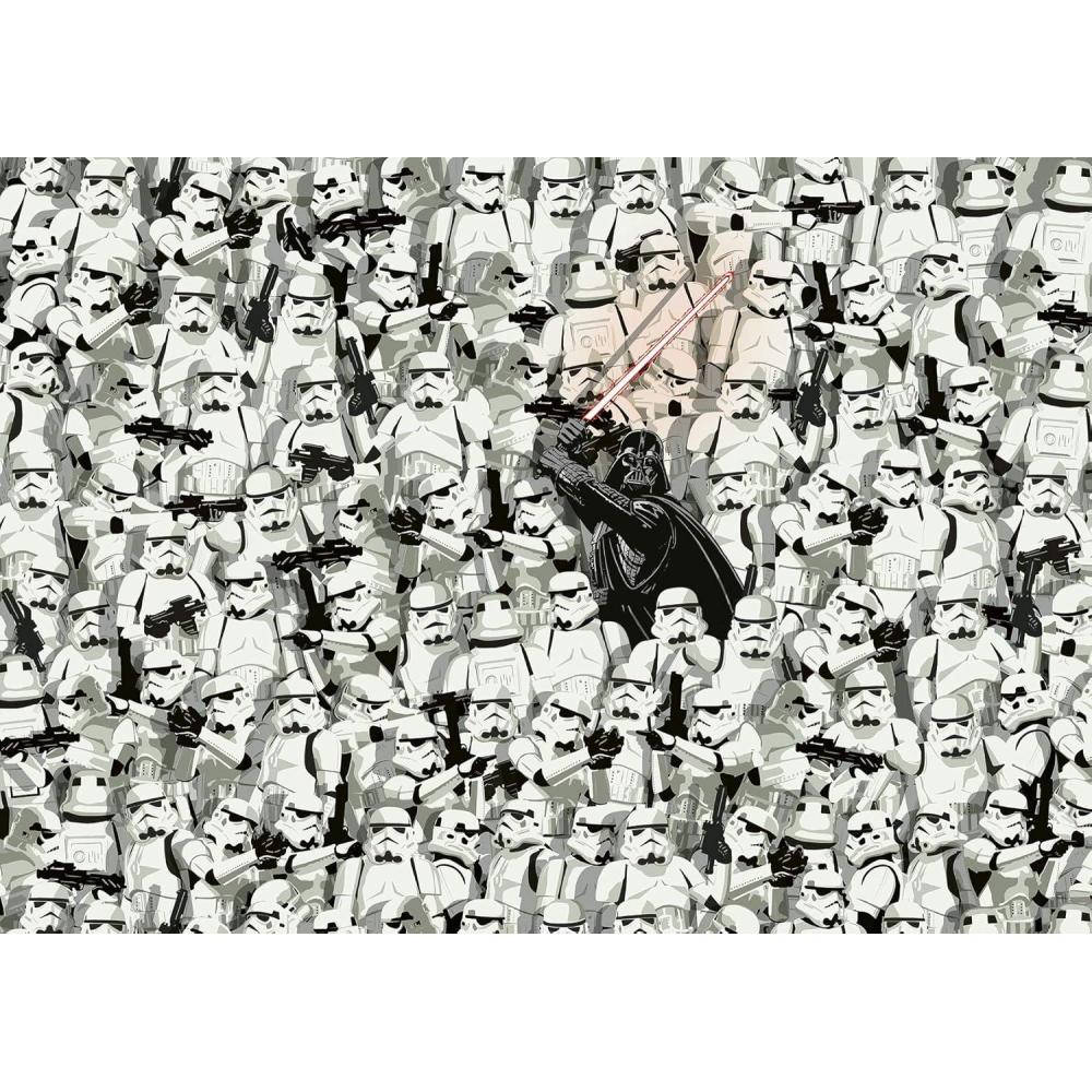 image:imageRavensburger Star Wars 1000 Piece Challenge Puzzle Unique Piece Design Softclick Technology Ideal Gift for Puzzle EnthusiastsOriginal Packaging