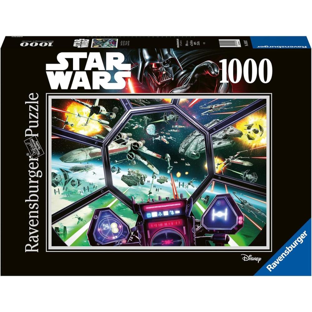 image:imageRavensburger Star Wars TIE Fighter Cockpit 1000 Piece Jigsaw Puzzle for Adults 16920 Every Piece is Unique Softclick Technology Means Pieces Fit Together PerfectlyOriginal Packaging