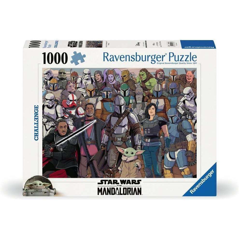 image:imageRavensburger Star Wars The Mandalorian Challenge 1000 Piece Jigsaw Puzzle for Adults 16770 Every Piece is Unique Softclick Technology Means Pieces Fit Together PerfectlyNew Packaging