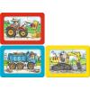 Ravensburger My First Puzzles – Excavator, Tractor, Dump Truck | 3-in-a-Box Toddler Jigsaw Puzzle Set | 3 x 6 Pieces | Ages 2+