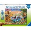 Ravensburger Savannah Jungle Waterhole Puzzle – 100 Unique Pieces | Kid-Friendly, Educational Toy | Enhances Concentration and Creativity | FSC-Certified, Sustainability Assured