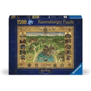 Ravensburger Harry Potter Hogwarts Map 1500 Piece Jigsaw Puzzle for Adults – 12000720 – Handcrafted Tooling, Made in Germany, Every Piece Fits Together Perfectly(New Packaging)