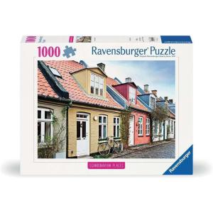 Ravensburger Scandinavian Places – Houses in Aarhus, Denmark – 1000 Piece Jigsaw Puzzle | Cozy & Colorful Homes | FSC-Certified Materials(New design)