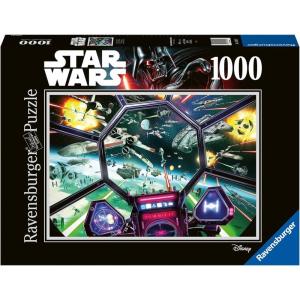 Ravensburger Star Wars: TIE Fighter Cockpit 1000 Piece Jigsaw Puzzle for Adults – 16920 – Every Piece is Unique, Softclick Technology Means Pieces Fit Together Perfectly(Original Packaging)
