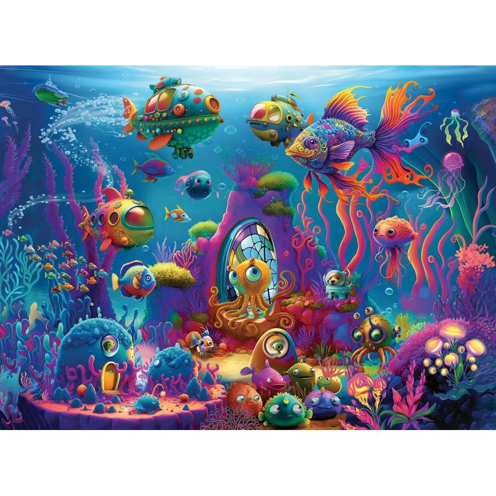 image:imageRavensburger Alien Ocean 150 XXL Piece Jigsaw Puzzle for Kids Every Piece is Unique Pieces Fit Together Perfectly