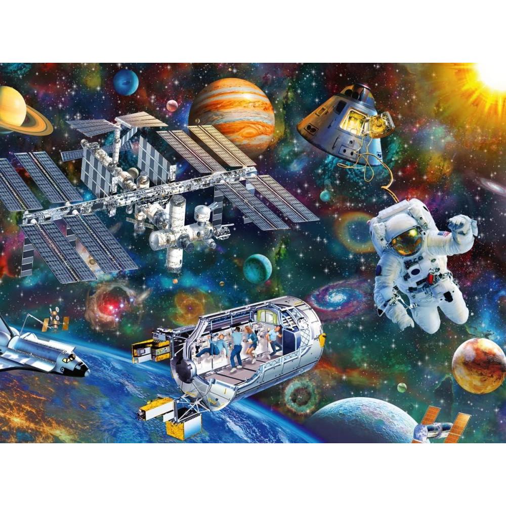 image:imageRavensburger Cosmic Exploration Kids Jigsaw Puzzle 200 Unique XXL Pieces AntiGlare Fun amp Educational Toy FSC Certified 195 x 1425 Multicolor