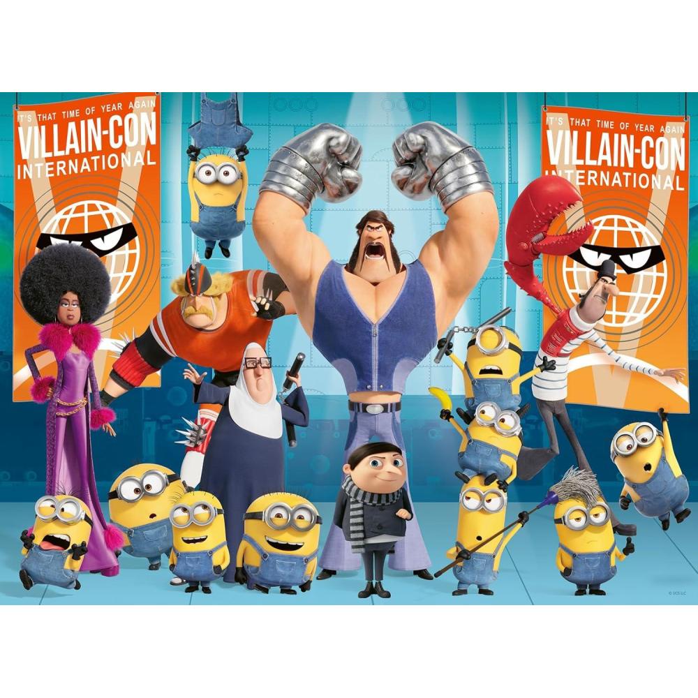 image:imageRavensburger Minions 2 The Rise of Gru 100 Piece XXL Jigsaw Puzzle for Kids ScreenFree Activity Boosts Concentration and Focus