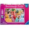 Ravensburger Disney Princess – Merry Everything! 100 Piece XXL Jigsaw Puzzle – Featuring Cinderella, Belle, Ariel, Rapunzel & Snow White – Castle Celebration Scene – Ages 6 and Up