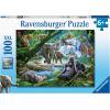 Ravensburger Jungle Animals 100 Piece XXL Jigsaw Puzzle for Kids | Unique Interlocking Pieces | Durable and Glare-Free | FSC-Certified Sustainable Toy