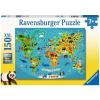 Ravensburger Animal World Map XXL 150 Piece Jigsaw Puzzle