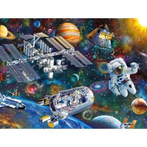 Ravensburger Cosmic Exploration Kids Jigsaw Puzzle | 200 Unique XXL Pieces | Anti-Glare Fun & Educational Toy | FSC Certified – 19.5″ x 14.25″ Multicolor
