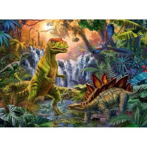 Ravensburger Prehistoric Oasis 100 Piece XXL Jigsaw Puzzle for Kids – 12888 – Every Piece is Unique, Pieces Fit Together Perfectly