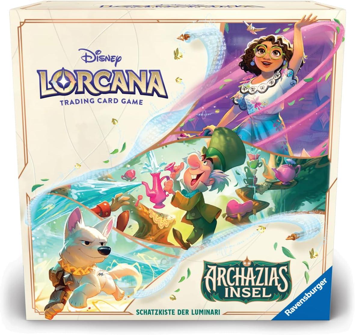 image:imageRavensburger Disney Lorcana TCG Archazias Island Illumineers Trove Secure Card Storage Includes Booster Packs amp Comprehensive Guide Original Disney Artwork Ages 8